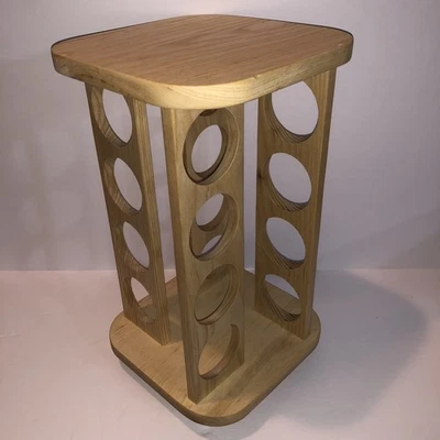Vintage Wood Rotating Spice Rack with 16 Spaces Lazy Susan Style (or For K-Cups) - Image 1 of 2