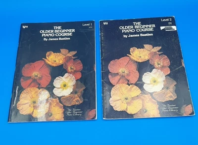 Curso de piano The Older Beginner nivel 1 y 2 de James Bastien de colección de 1977 Foto 1 de 4