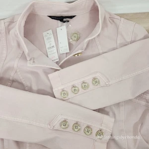 NWT ~ Pink Women's Band Jacket by White House Black Market Size 10, Pale Pink - Picture 1 of 7