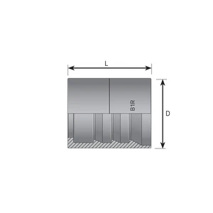 BOCCOLA PER TUBO 1/4" 1ST/R1A A PELARE - Picture 1 of 1
