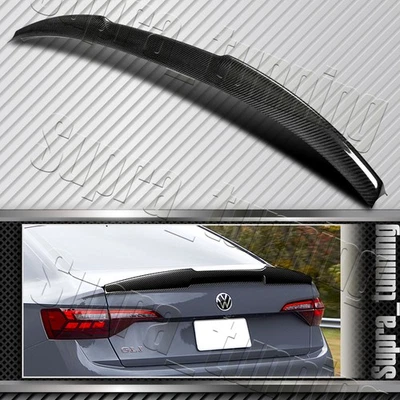 Spoiler traseiro do porta-malas para Volkswagen Jetta 2019-2024 (100% fibra de carbono real) - Imagem 1 de 4