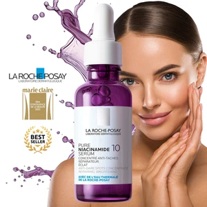 La Roche-Posay Pure Niacinamide 10 Sérum Anti-Taches & Éclat – 30 ml - Imagen 1 de 6