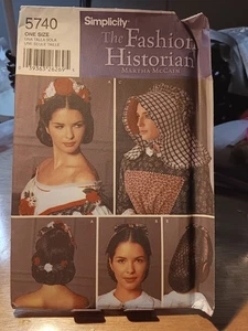 Simplicity Pattern 5740 Vintage Style Hats And Hairdressing - Picture 1 of 2