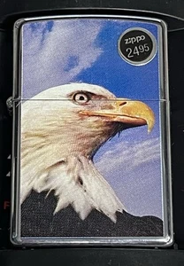 ZIPPO 2004 AMERICAN EAGLE POLISHED CHROME LIGHTER SEALED IN BOX K606 - Picture 1 of 5