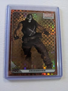 2023 Upper Deck Marvel Platinum Crossbones 09/33 Orange Checkers #19 - Picture 1 of 2