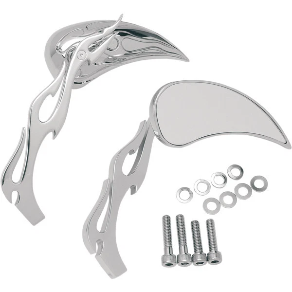 ESPELHOS HASTE CHAMA DRAG SPECIALTIES HARLEY SPORTSTER XL GG HUGGER IRON 883 1200 - Imagem 1 de 1