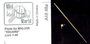 Mini World Modelle 1/48 Mikoyan MiG-21R Pitots Metalldetail Set - Bild 1 von 2