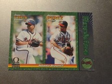 1999 Pacific Omega Atlanta Braves  #28 Bruce Chen & Odalis Perez Rookie 