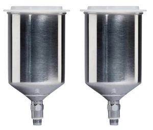 Devilbiss 803610 StartingLine 600cc Aluminum Gravity Cup for Spray Guns (2 Pack) - Picture 1 of 1