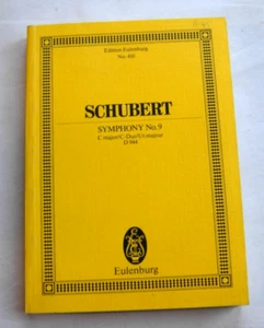 Schubert Symphony No 9 C major D944 Eulenburg study score - Picture 1 of 4