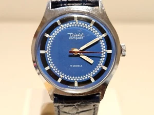 VINTAGE RARE SPORT MEN'S MECHANICAL WATCH "DIEHL"COMPACT (JUNGHANS)/CAL.620.56 - Picture 1 of 14