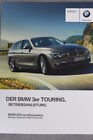 BMW 3 Series Touring F31 "2016" operating instructions - operating instructions - logbook