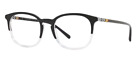 BURBERRY Eyeglasses BE 2272 3029 Top Black on Crystal Optical Frame 53-20-145