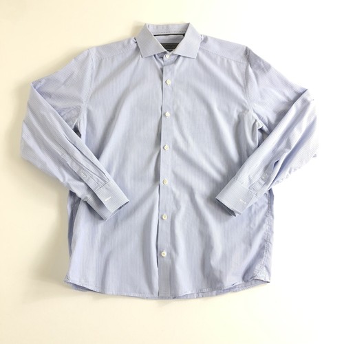 Givenchy Uomo Taglia M 15 1 2 Bottoni Manica Lunga Rigato Tessuto Europeo ��