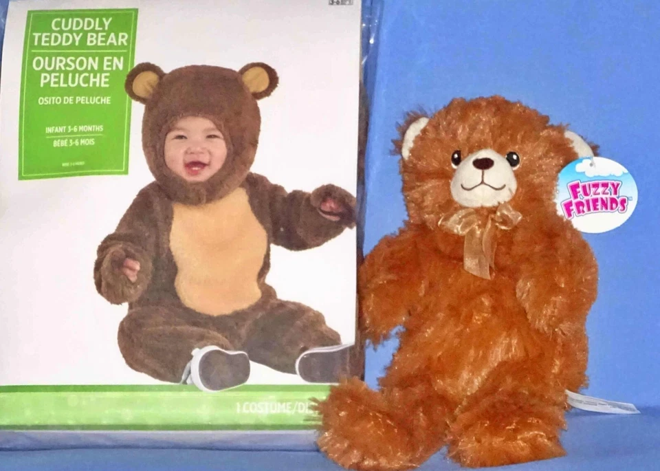 Amscan Cuddly Teddy Bear Infant Costume 3-6 Months (8409427)