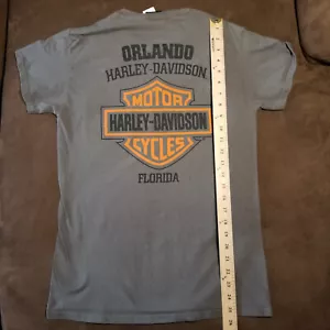 HARLEY DAVIDSON BRANDED T-SHORT ORLANDO FLORIDA MENS SMALL - Picture 1 of 9