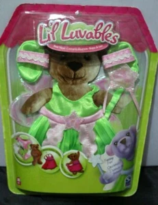 LIL LUAVABLES BEAR WEAR KLEID OUTFIT MIT HAUSSCHUHEN - GRÜN - Bild 1 von 4