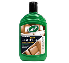 Turtle Wax Luxe Leather Cleaner Conditioner Restores Protects Car Seats 500ml
