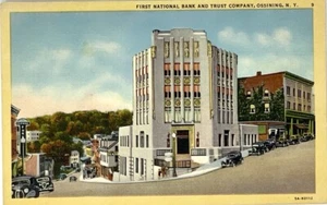 Ossining, Nueva York Postal First National Bank And Trust Co. Lino - Imagen 1 de 4