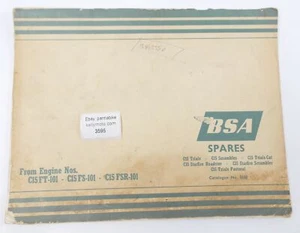 1960's BSA Repuesto Piezas Catalog C15-FT-FS-FSR-101 Ensayos Scrambles Pastoral - Picture 1 of 3