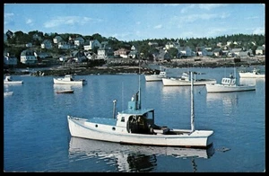 Deer Isle, Maine Post Card 1978 posted #501 Fishing Boats - Picture 1 of 2