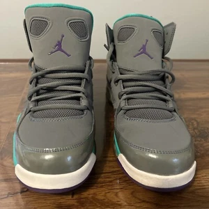Air Jordan Flight Club 91 Grey Basketball Sneakers size 7Y 555333-009 Youth - Picture 1 of 24