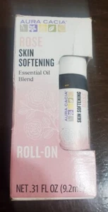 Aura Cacia Essential Oil Blend Skin Softening Roll-on Rose 0.31 Fl Oz - Picture 1 of 6