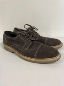 Perry Ellis Portfolio Men’s Suede Dress Shoes Dark Brown Size 10 - Picture 1 of 20