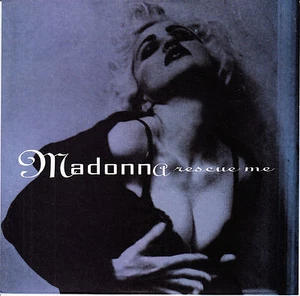 MADONNA Rescue Me PICTURE SLEEVE 7" 45 rpm vinyl record + juke box title strip - Picture 1 of 3