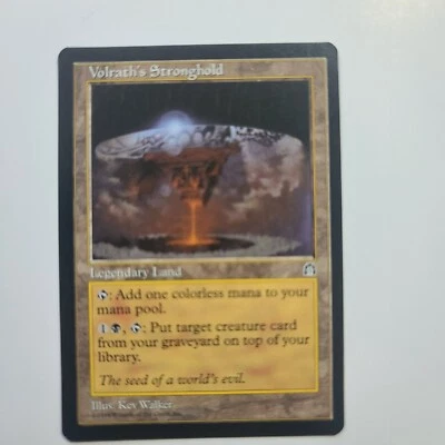 Vintage 1998 MTG Stronghold Volrath’s Stronghold Card Near Mint - Image 1 of 4