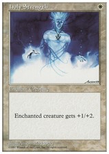 Magic the Gathering MTG Holy Strength (35) Fifth Edition   LP
