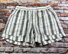 Banana Republic Linen Blend Elastic Waist Pull-On Shorts Womens XS Stripe