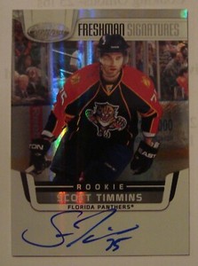 2011-12 Certified Freshman Signatures Rookie #192 Scott Timmins  AUTOGRAPH* 