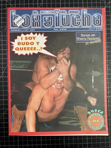 RARE Vintage Mexican Magazine Box y Lucha 2001 #2494 Lucha Libre Dr Wagner - Imagen 1 de 3