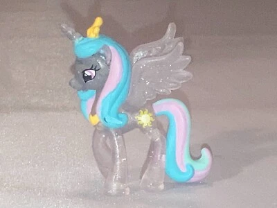 My Little Pony Blind Bag Princess Celestia transparent glitter mini figure 2" - Image 1 of 4