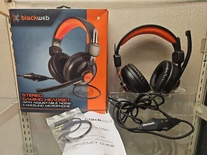Blackweb Stereo Gaming Headset Wired 3.5mm Any System *OPEN BOX NEW* - Picture 1 of 8