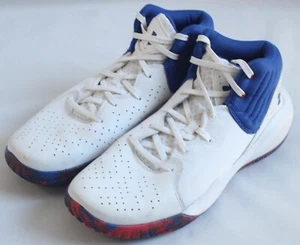 Under Armour Mens Size 9 Jet '21 White/Blue/Red Basketball Shoes 3024260-100 - Picture 1 of 8