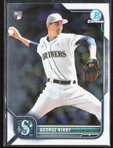 2022 Bowman Chrome #34 George Kirby Seattle Mariners RC Rookie - Picture 1 of 2