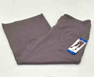 Tuff Athletics Women's Vida Capri Pants, Gray (Rabbit), Size L - Picture 1 of 3