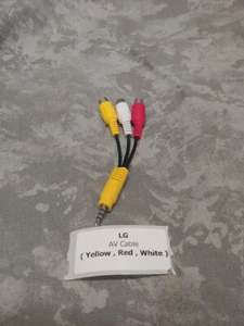 LG  AV Cable ( Yellow , Red , White )  - Picture 1 of 1