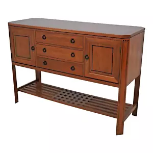 Stickley 21st Century Lighted Sideboard/ Buffet Cherry & Flame Maple Rare Find - Picture 1 of 13