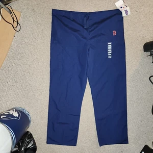NWT - Cherokee 2191 L Large Unisex Blue Boston Red Sox Scrub Bottom Pants - Picture 1 of 1