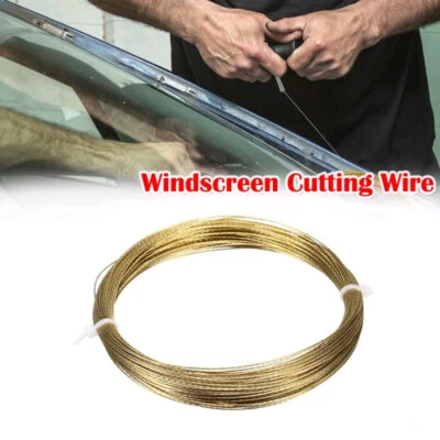 20M 0.8mm Car Windshield Window Removal Wire Rope Glass Cut Line Removal Tool - Image 1 of 4