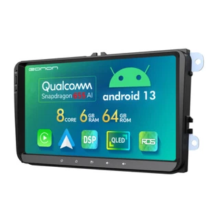For 2006-2015 Volkswagen EOS 9"Android 13 6+64 Car Radio Stereo GPS Navi CarPlay - Picture 1 of 38