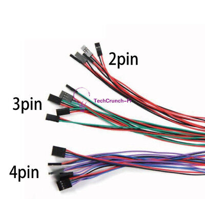 1/2/5/10PCS 70cm 2Pin/3Pin/4Pin Female To Female Jumper Dupont Cable • 1.21€