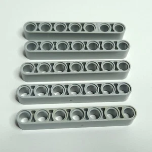 LEGO Part 32524 Technic Liftarm Thick 1x7 16615 Light Bluish Gray Qty 5 - Picture 1 of 4