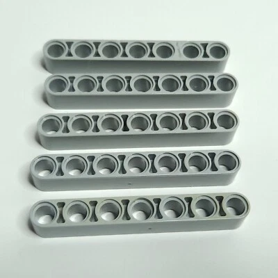 LEGO Part 32524 Technic Liftarm Thick 1x7 16615 Light Bluish Gray Qty 5 - Image 1 of 4