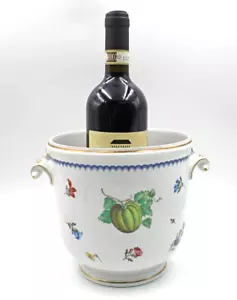 Richard Ginori China Italienische Früchte Große Größe Cache Pot Weinkühler (s) 6,75" Höhe - Bild 1 von 8