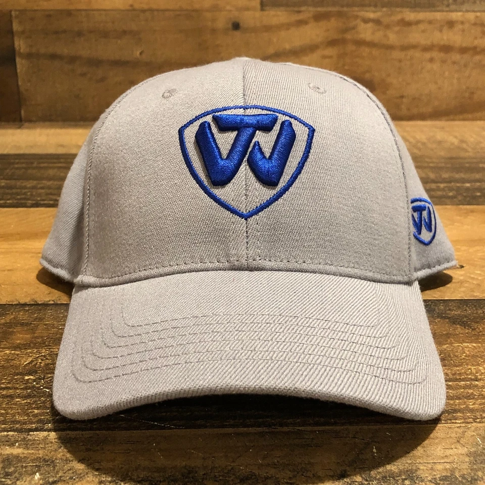 Gorra Top Of The World ajustada para hombre grande extra grande gris azul logotipo de la marca Foto 1 de 4