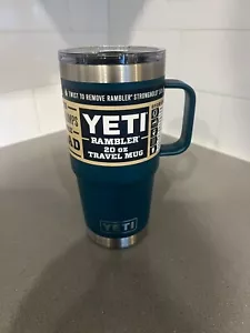 Tazza da viaggio YETI Rambler 20 oz in edizione limitata Agave Teal con coperchio Stronghold - Foto 1 di 1